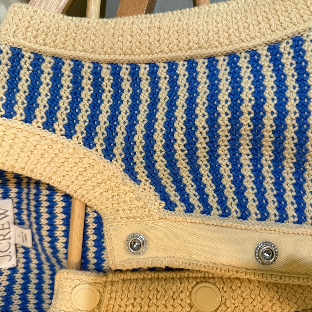 J.Crew striped cotton sweater sleeveless size S - Picture 4 of 8